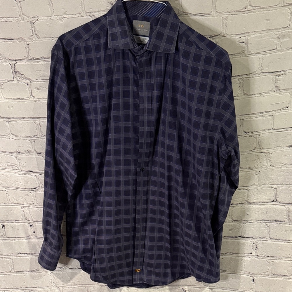 Men's Thomas Dean Dress Shirt Large